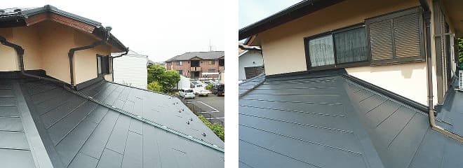 瓦屋根からガルバリウム鋼板屋根への葺き替え